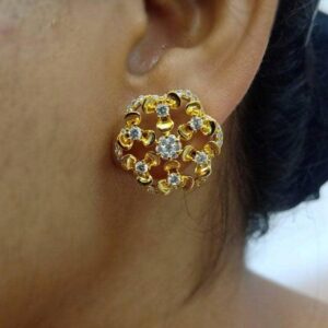 Radiant Stud Earrings (Gold & Silver) 003