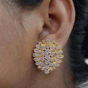 Elegant Stud Earrings (Gold & Silver) 009