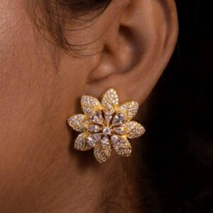 Elegant Stud Earrings (Gold & 2 Tone) 032
