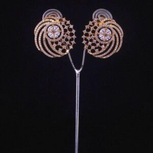 Radiant Gold Stud Earrings 033