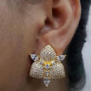 Elegant Stud Earrings (Gold & Silver) 035