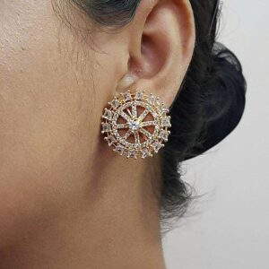 Elegant Stud Earrings (Gold & Silver) 024
