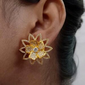 Elegant Stud Earrings (Gold & Silver) 042