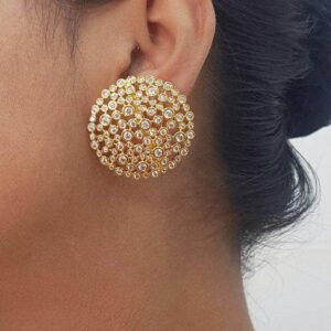 Elegant Stud Earrings (Gold & Silver) 048