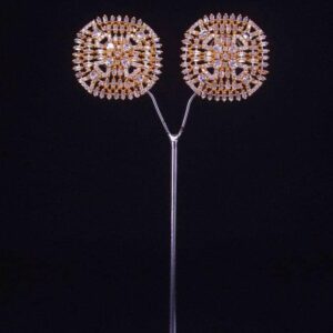 Elegant Stud Earrings (Gold & Silver) 050