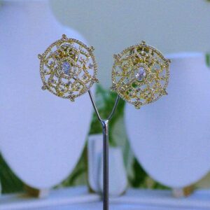 Elegant Stud Earrings (Gold & Silver) 053