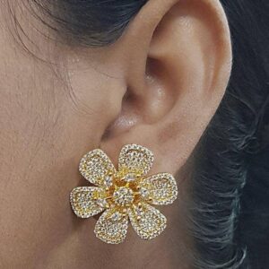 Radiant Stud Earrings (Gold & Silver) 028