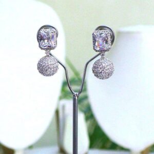 Dazzling Drop Earrings (Gold & Silver) 004