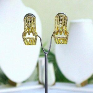 Dazzling Drop Earrings (Gold & Silver) 006