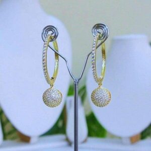 Dazzling Drop Earrings (Gold & Silver) 008