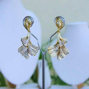 Dazzling Drop Earrings (Gold & Silver) 009