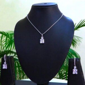 Radiant Silver 529 Sterling  Necklace & Earrings 026