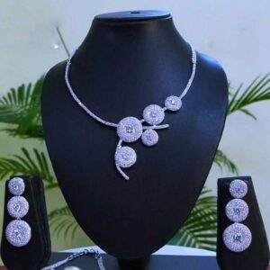 Radiant 529 Sterling Silver Necklace & Earrings 005